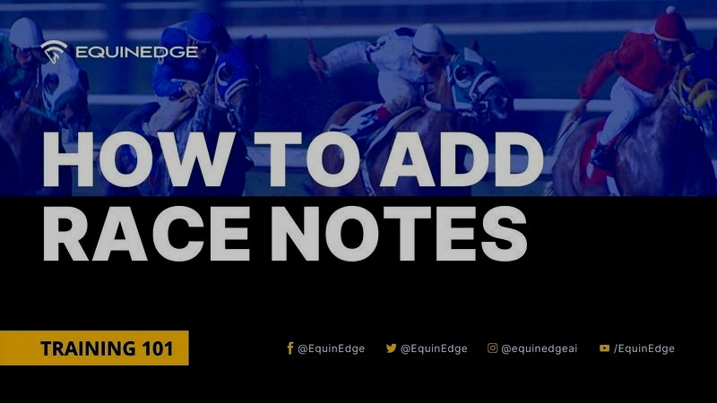 How to add Race Notes