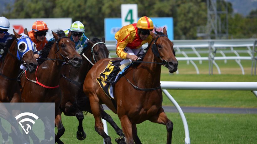 Jockey on a horse racing