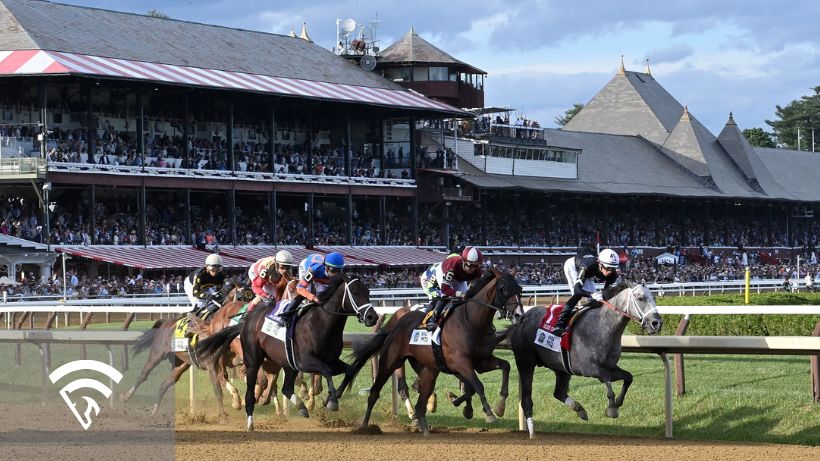 Saratoga Springs race track during the Whitney Stakes event